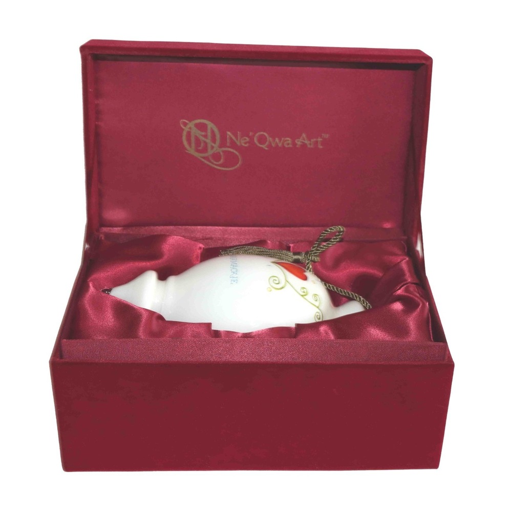 Ne' Qwa Art Dancing Cats By Artist Clare Mackie Glass Christmas Ornament - Picture 6 of 12